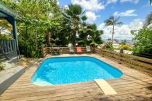 Villa piscine privée Trois Ilets Martinique - Piscine privative et vue mer